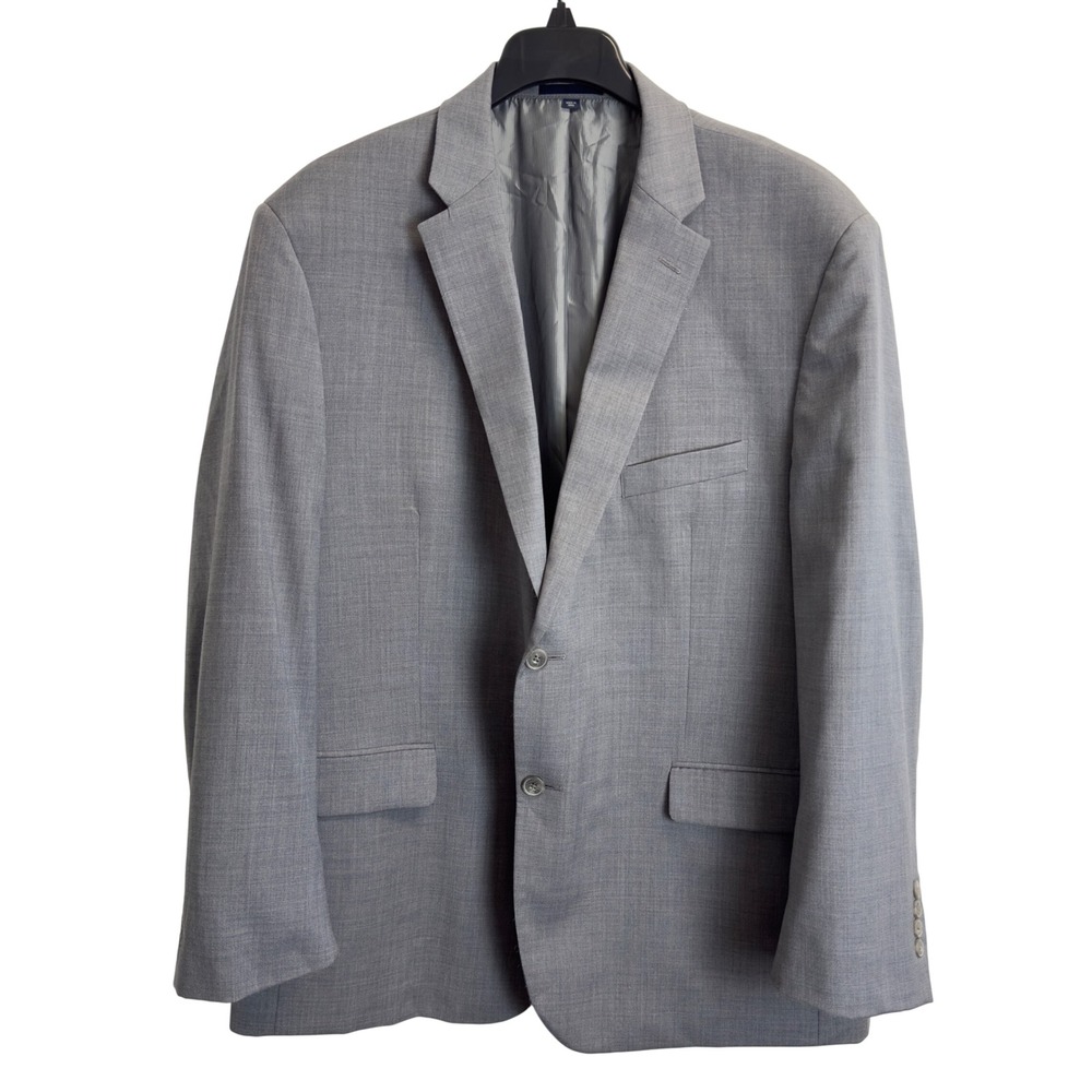Jos. A. Bank 1905 Tailored Fit Blazer Mens 48R Light Gray Two Button Suit Jacket